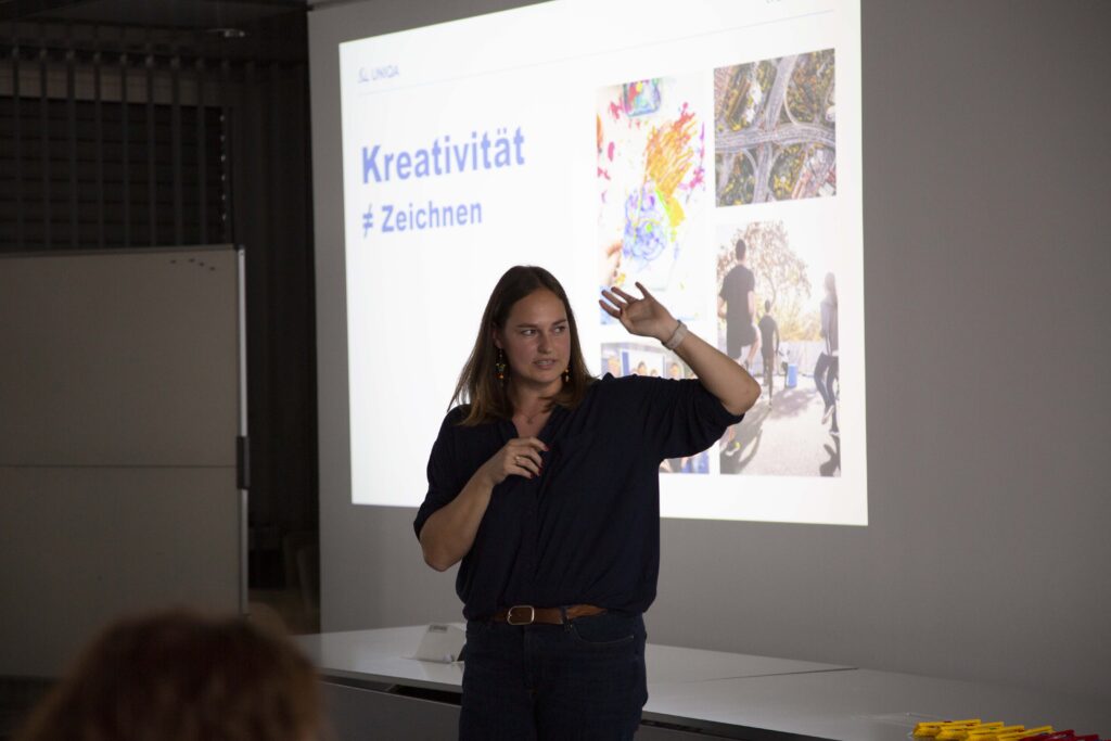 Barbora Dörflinger bei einer Kollaboration